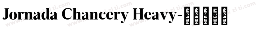 Jornada Chancery Heavy字体转换